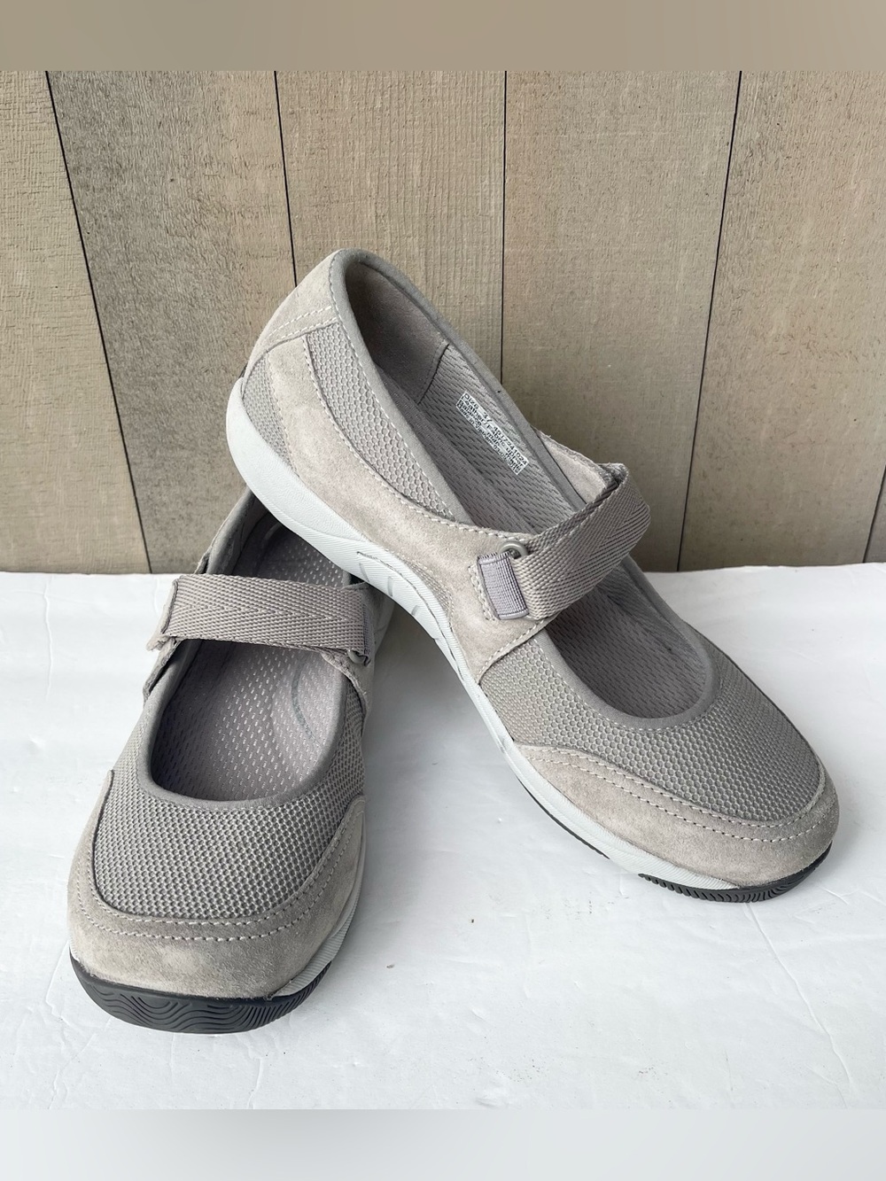 Dansko Hennie Grey Suede Mary Jane Comfort Sneakers Shoes Size US 6.5 EU 37